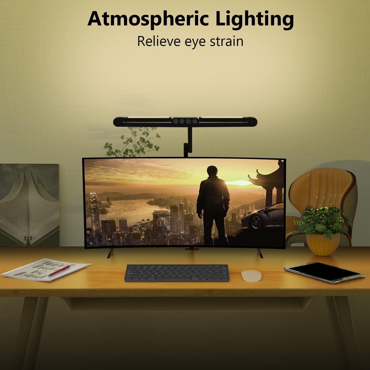 24W LED Desk Lamp with Clamp,  - Home Office Desk บทวิจารณ์และราคา