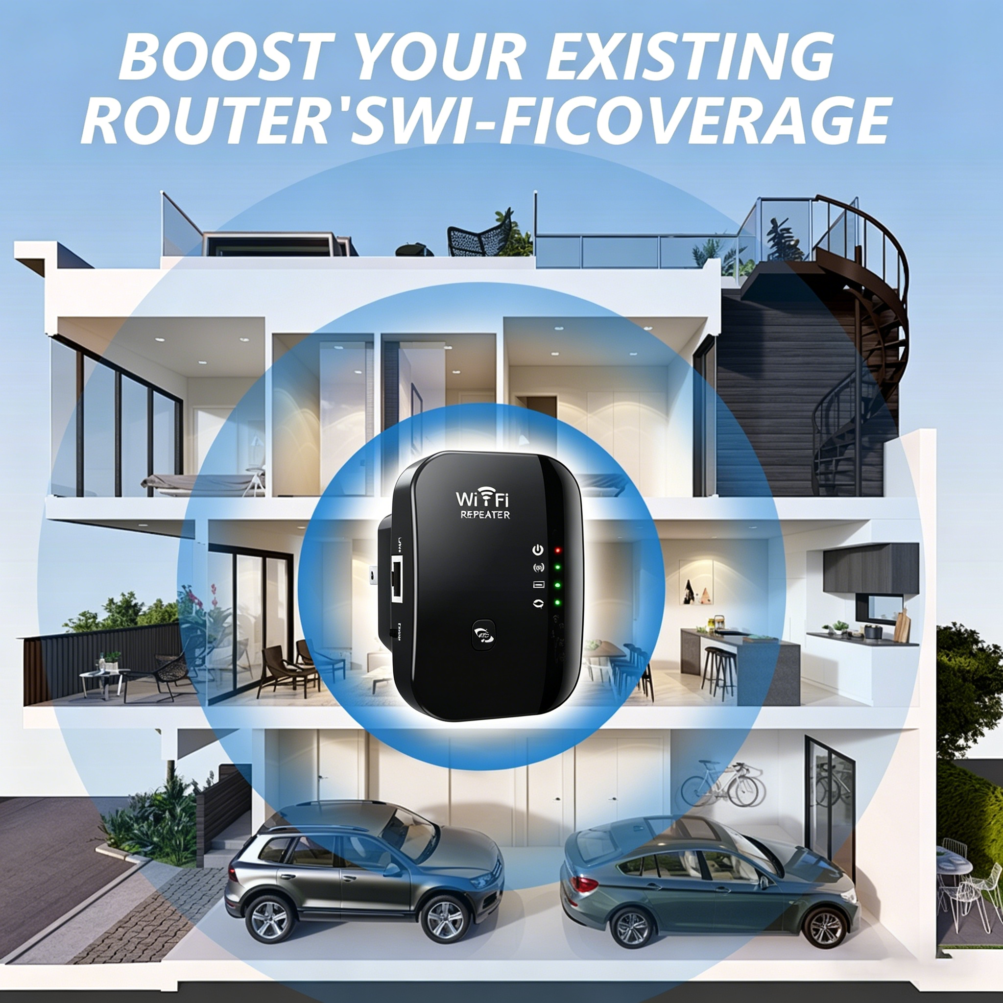 Wireless 300M 2.4GHz WiFi Rang - Home Office Equipment บทวิจารณ์และราคา