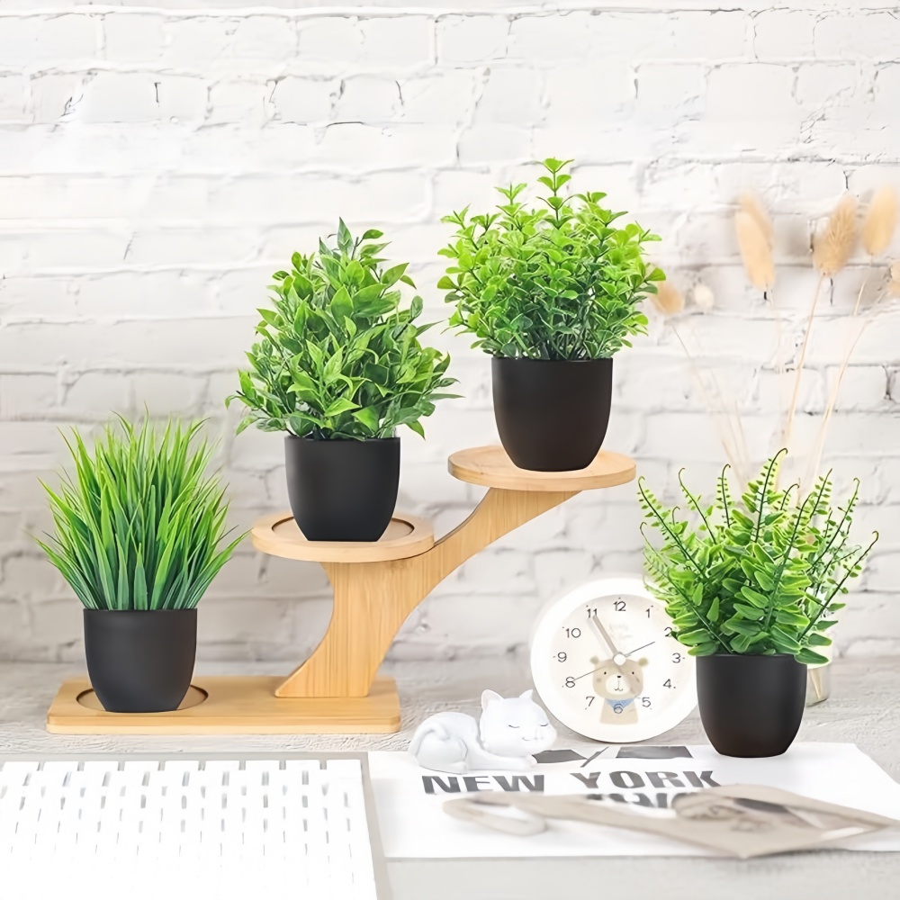 4pcs/set Mini Artificial Plant - Plant Desk Mini บทวิจารณ์และราคา