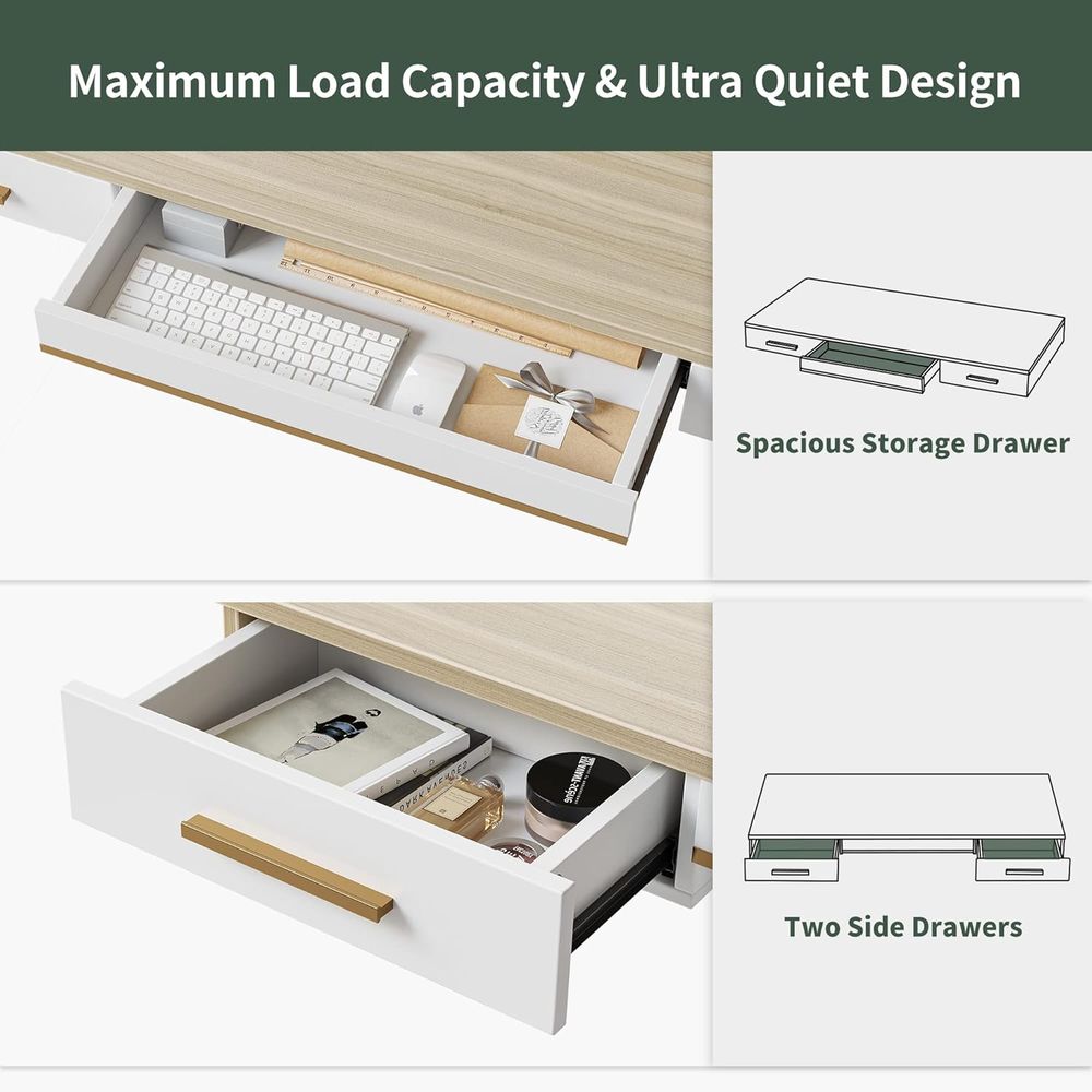 Electric Standing Desk, 3 Draw - Home Office Desk บทวิจารณ์และราคา