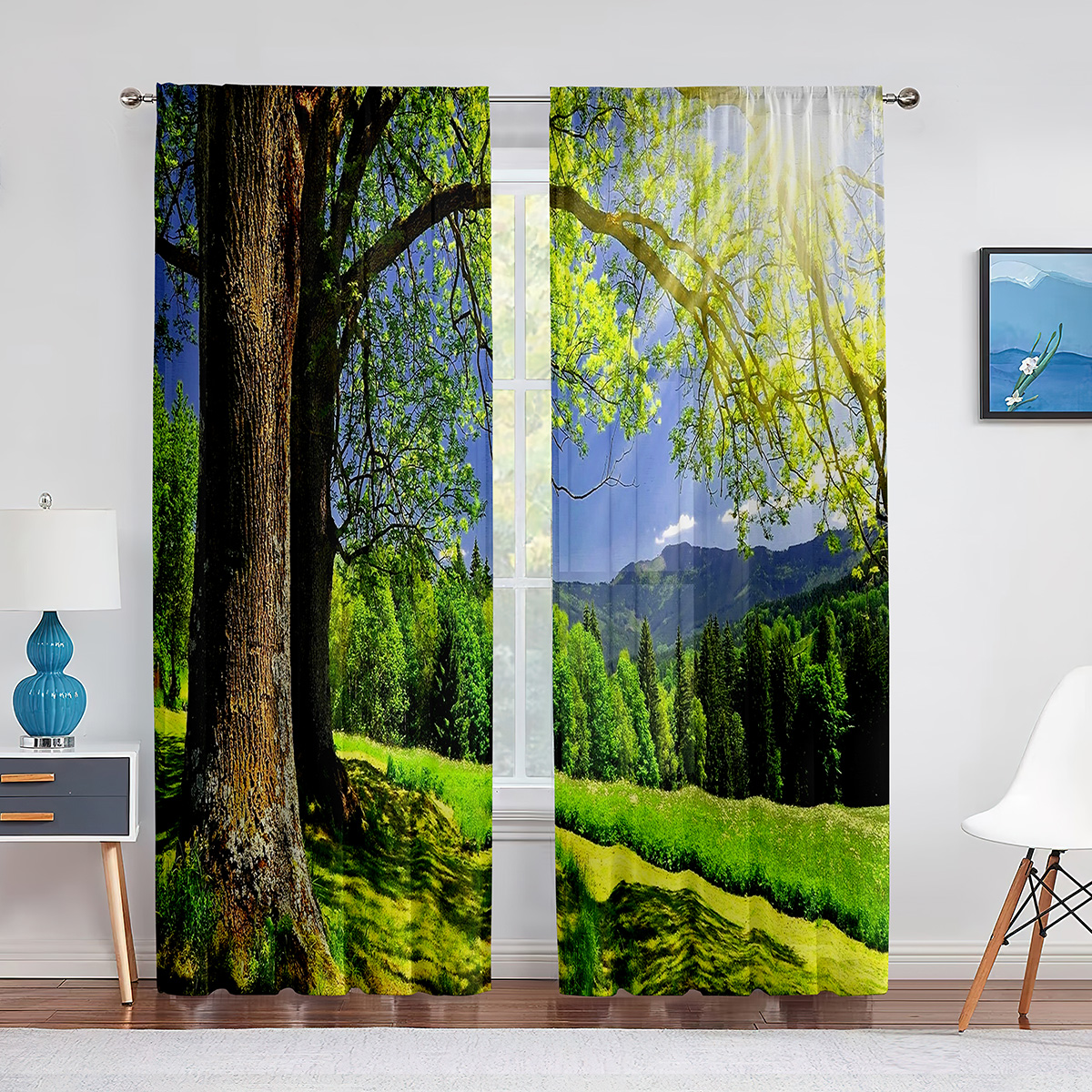 Woodland Forest Foliage Sunbea - Home Office With View บทวิจารณ์และราคา
