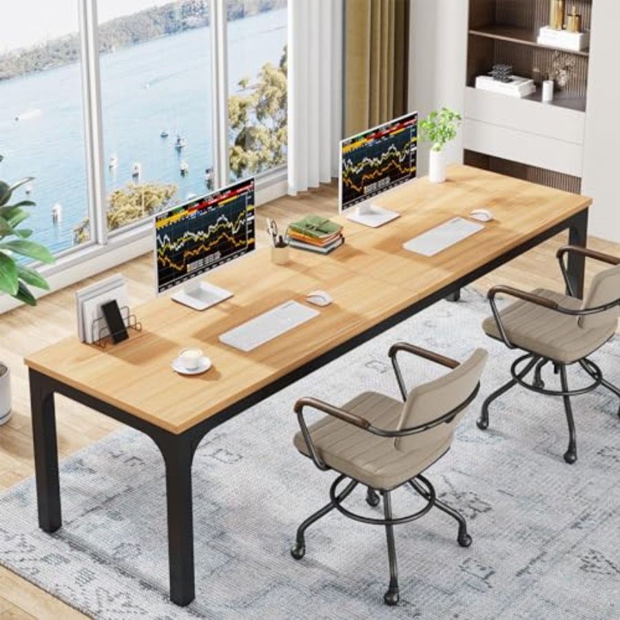 78.7 Inches Extra Long Compute - Home Office Desk บทวิจารณ์และราคา