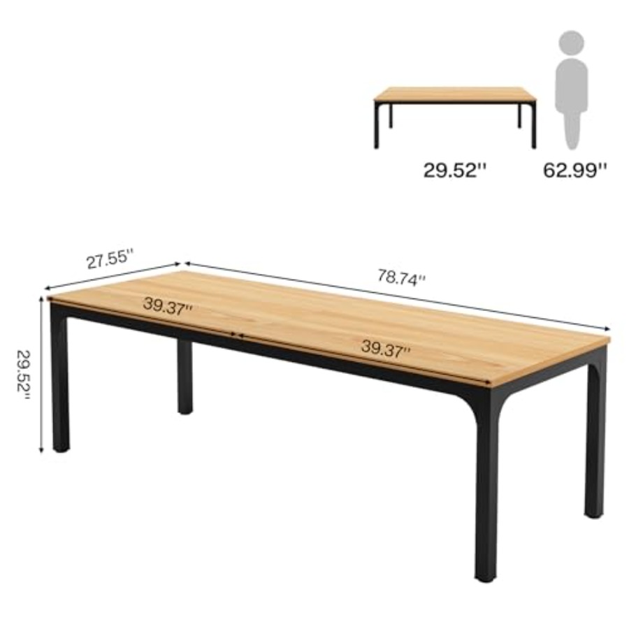 78.7 Inches Extra Long Compute - Home Office Desk บทวิจารณ์และราคา