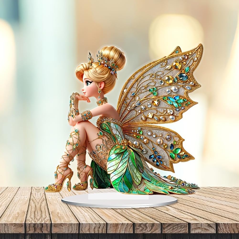 Mini Table Flower Fairy Statue - Plant Desk Mini บทวิจารณ์และราคา