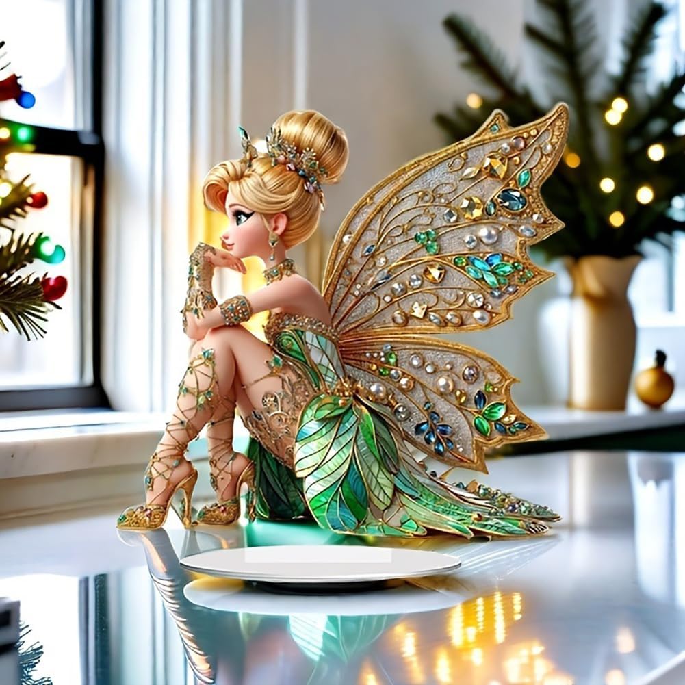 Mini Table Flower Fairy Statue - Plant Desk Mini บทวิจารณ์และราคา