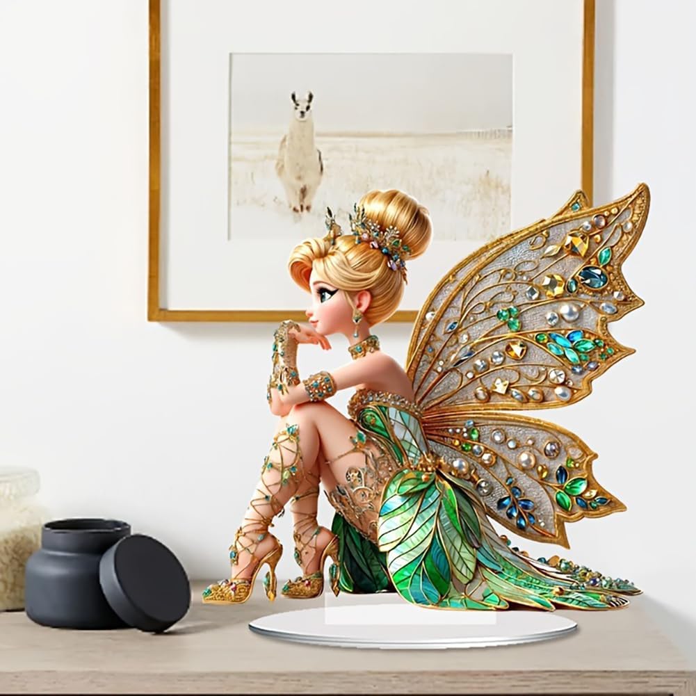 Mini Table Flower Fairy Statue - Plant Desk Mini บทวิจารณ์และราคา
