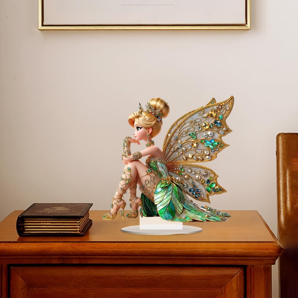 Mini Table Flower Fairy Statue - Plant Desk Mini บทวิจารณ์และราคา
