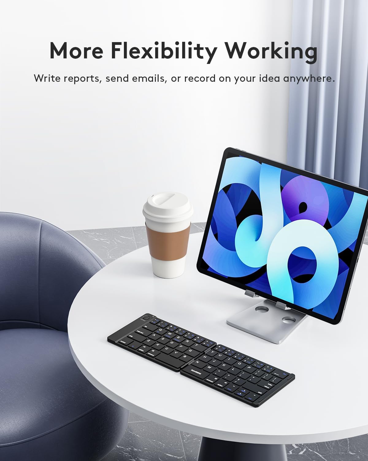 Foldable Bluetooth Keyboard -  - Laptop Stand Foldable บทวิจารณ์และราคา