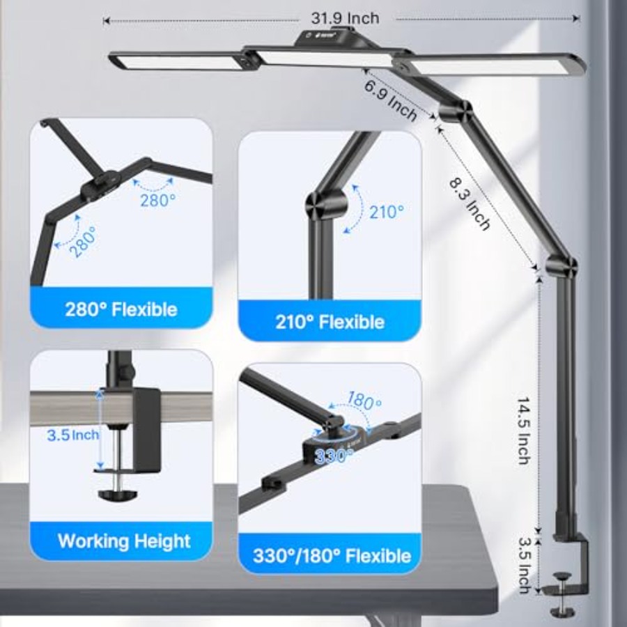 LED Desk Lamp Architect Desk L - Home Office Desk บทวิจารณ์และราคา