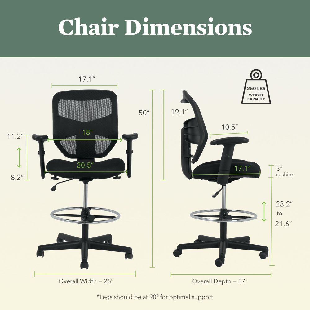 Prominent Mesh Ergonomic Stand - Ergonomic Office Chair บทวิจารณ์และราคา