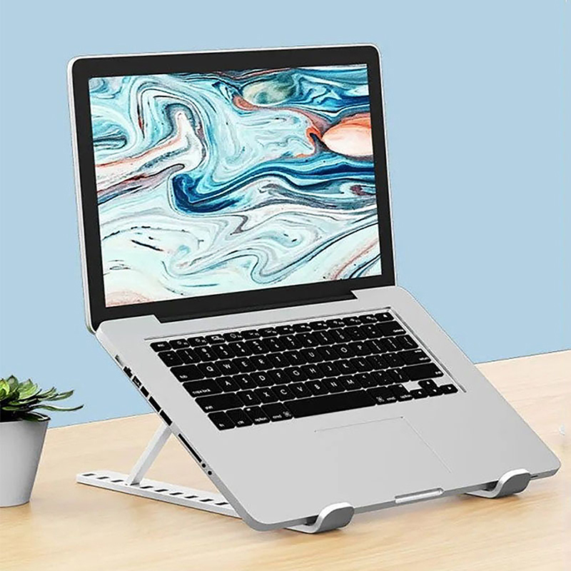 Plastic Laptop Holder Stand Ad - Laptop Stand Foldable บทวิจารณ์และราคา