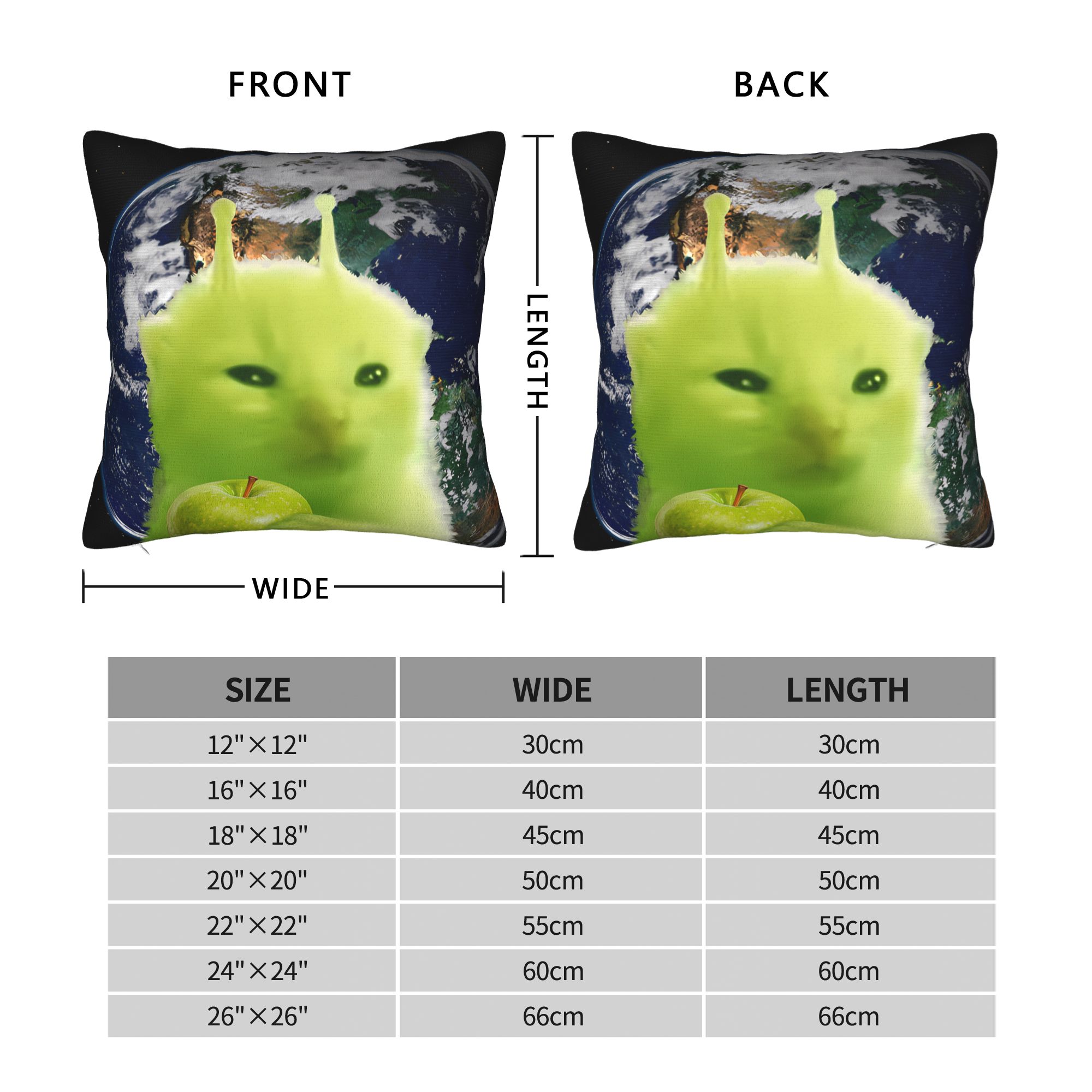 Green Alien Cat Meme Pillow Co - Home Office Design Ideas บทวิจารณ์และราคา