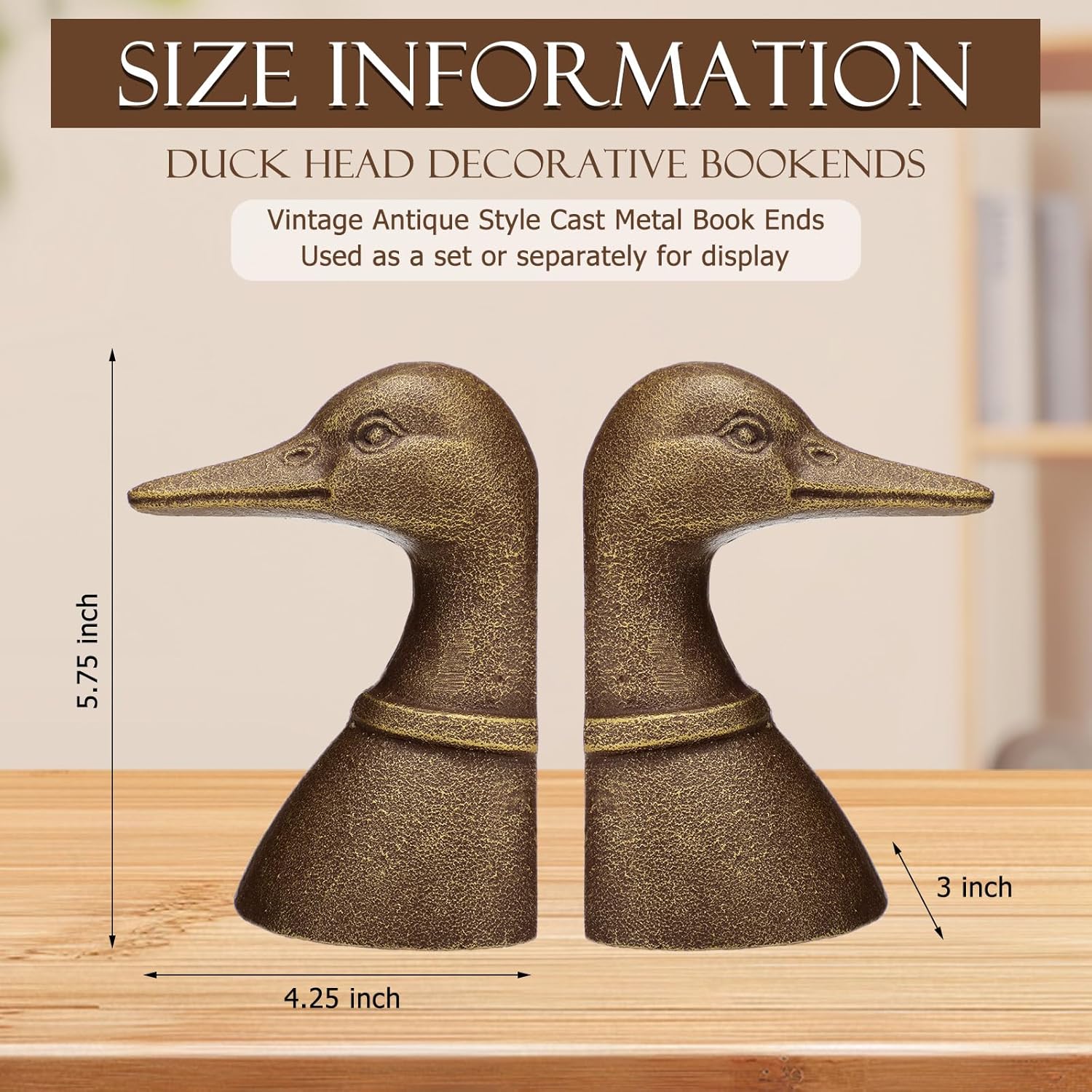 Vintage Brass Duck Head Booken - Home Office Headset บทวิจารณ์และราคา