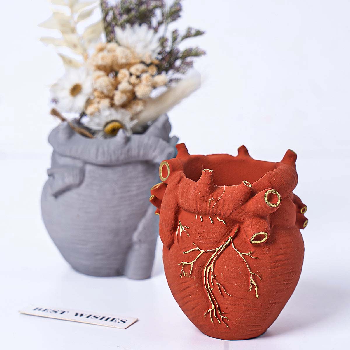 Simulation Heart Vase Silicone - Home Office Gear บทวิจารณ์และราคา