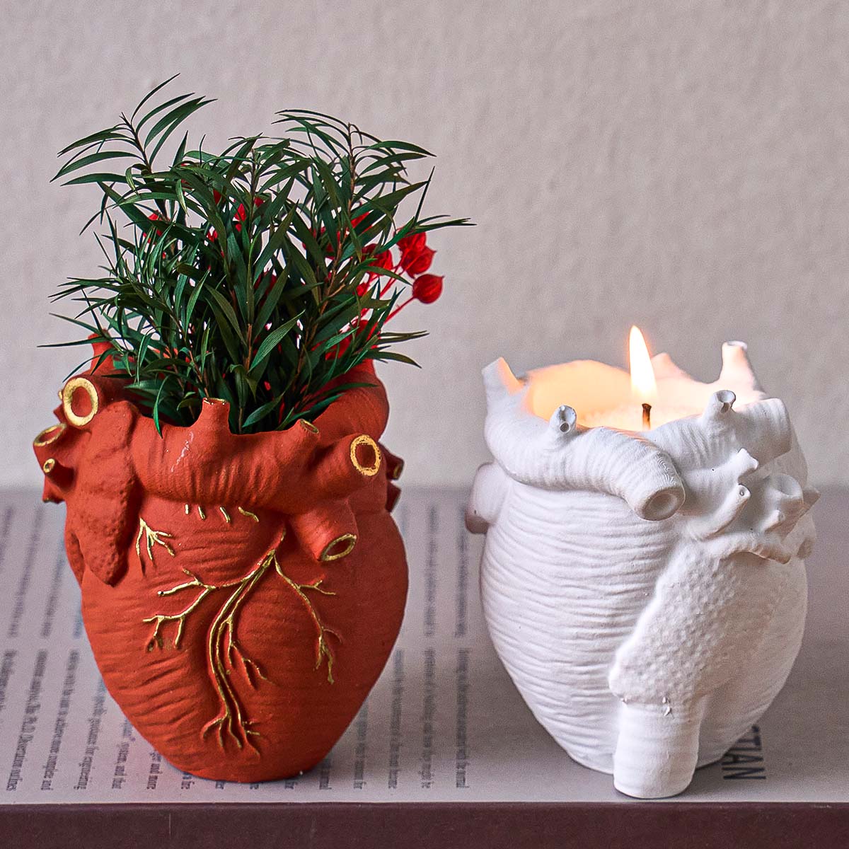 Simulation Heart Vase Silicone - Home Office Gear บทวิจารณ์และราคา