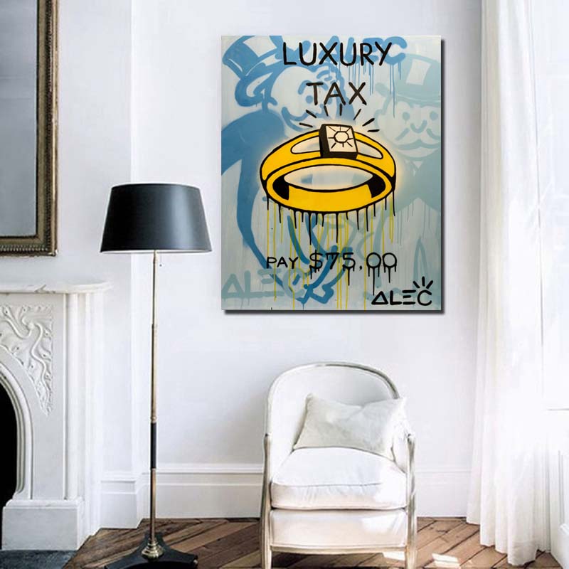 Alec Monopoly Luxury Tax Wall  - Home Office Tax บทวิจารณ์และราคา